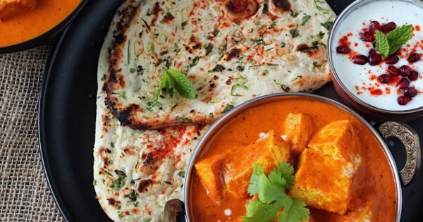 2 Mini Naan with B.P.M. With Salad